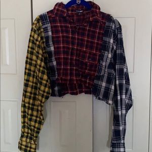 Fashion nova plaid crop top